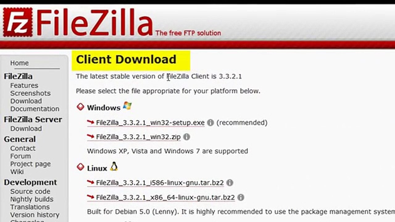 Cómo instalar Filezilla